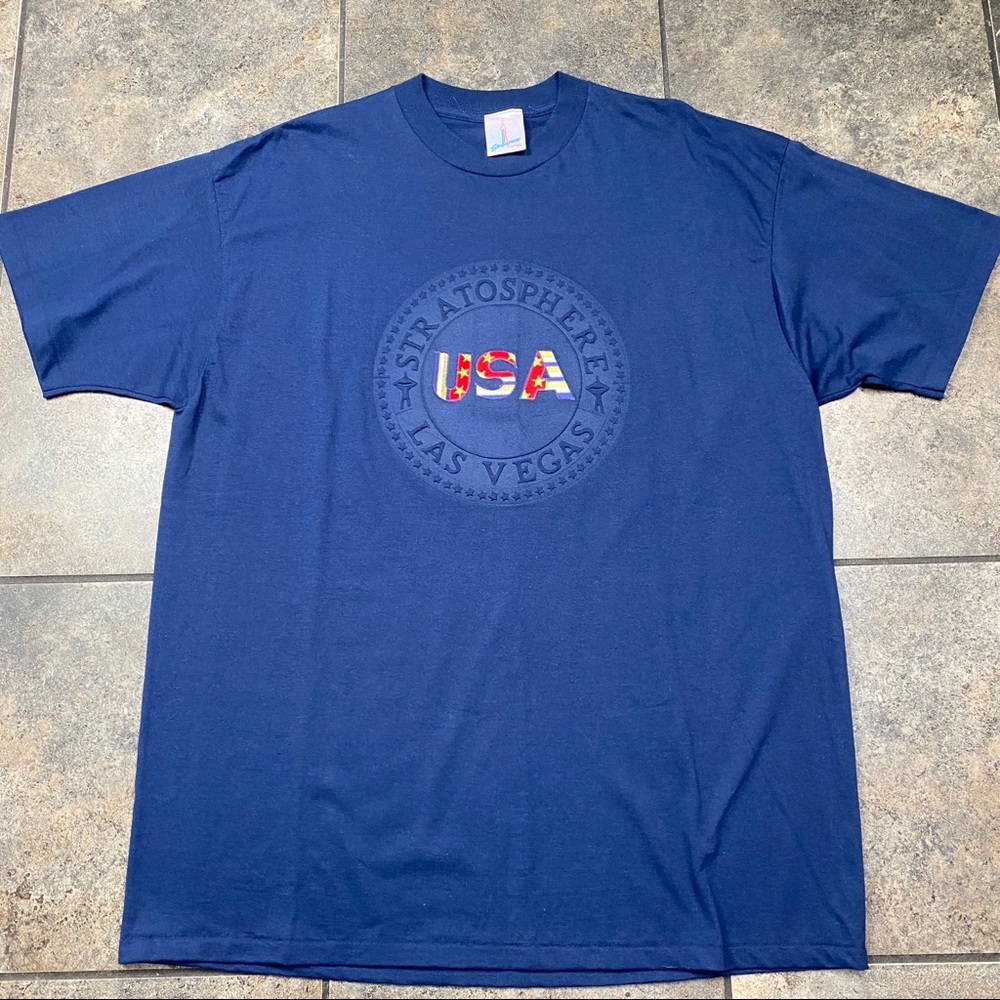 VTG 90’s USA Stratosphere Las Vegas S/S T-Shirt Size 2XL